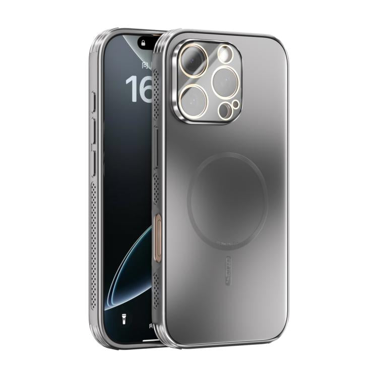 Coque de téléphone MagSafe ABEEL givrée avec dissipation thermique et film pour objectif, Pour iPhone 17e / 16e, Pour iPhone 17 Pro Max, Pour iPhone 17 Pro, Pour iPhone 17, Pour iPhone Air, Pour iPhone 16 Pro Max, Pour iPhone 16 Pro, Pour iPhone 16 Plus