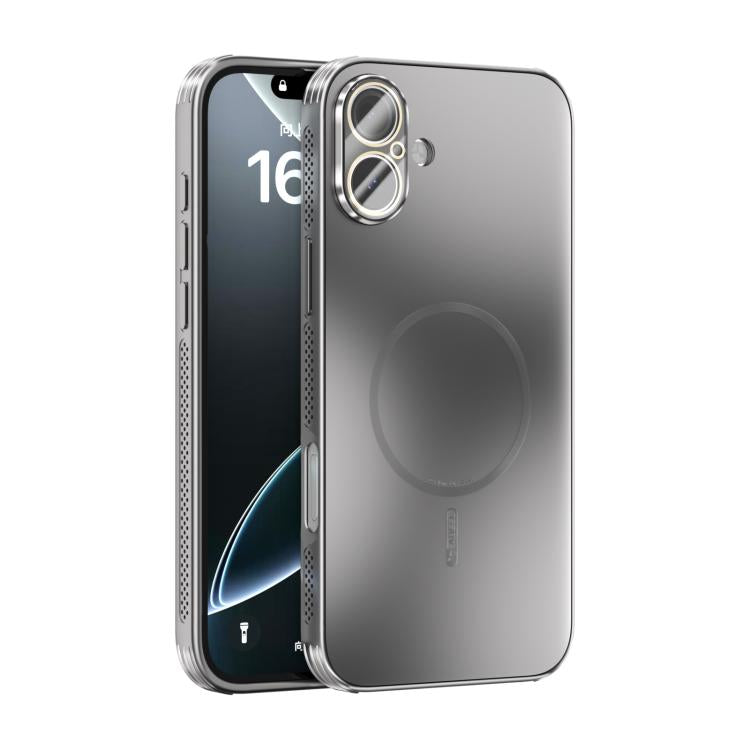 Coque de téléphone MagSafe ABEEL givrée avec dissipation thermique et film pour objectif, Pour iPhone 17e / 16e, Pour iPhone 17 Pro Max, Pour iPhone 17 Pro, Pour iPhone 17, Pour iPhone Air, Pour iPhone 16 Pro Max, Pour iPhone 16 Pro, Pour iPhone 16 Plus