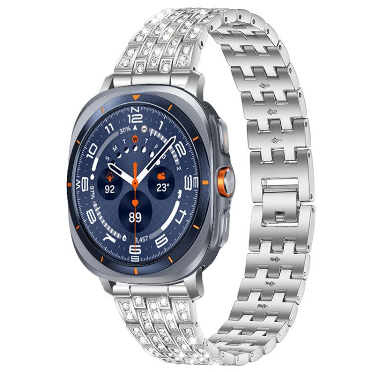 Bracelet de montre en métal xDfind Five Beads Full Diamond, pour Samsung Galaxy Watch Ultra/Ultra 2025, pour Samsung Galaxy Watch8 / 8 Classic