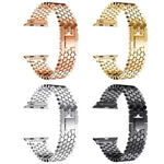 Bracelet de montre en métal à texture écailles de poisson xDfind, compatible avec Apple Watch 42/44/45/46/49 mm et Apple Watch 38/40/41/S11 42 mm.