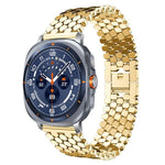 Bracelet de montre en métal à texture écailles de poisson xDfind, compatible avec Samsung Galaxy Watch Ultra/Ultra 2025, Samsung Galaxy Watch8/8 Classic, Samsung Galaxy Watch7/FE/6/5/4 et Samsung Galaxy Fit3.