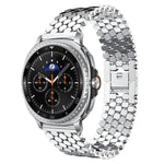 Bracelet de montre en métal à texture écailles de poisson xDfind, compatible avec Samsung Galaxy Watch Ultra/Ultra 2025, Samsung Galaxy Watch8/8 Classic, Samsung Galaxy Watch7/FE/6/5/4 et Samsung Galaxy Fit3.