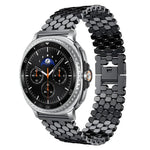Bracelet de montre en métal à texture écailles de poisson xDfind, compatible avec Samsung Galaxy Watch Ultra/Ultra 2025, Samsung Galaxy Watch8/8 Classic, Samsung Galaxy Watch7/FE/6/5/4 et Samsung Galaxy Fit3.