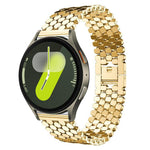 Bracelet de montre en métal à texture écailles de poisson xDfind, compatible avec Samsung Galaxy Watch Ultra/Ultra 2025, Samsung Galaxy Watch8/8 Classic, Samsung Galaxy Watch7/FE/6/5/4 et Samsung Galaxy Fit3.