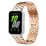 Bracelet de montre en métal à texture écailles de poisson xDfind, compatible avec Samsung Galaxy Watch Ultra/Ultra 2025, Samsung Galaxy Watch8/8 Classic, Samsung Galaxy Watch7/FE/6/5/4 et Samsung Galaxy Fit3.