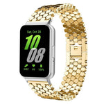 Bracelet de montre en métal à texture écailles de poisson xDfind, compatible avec Samsung Galaxy Watch Ultra/Ultra 2025, Samsung Galaxy Watch8/8 Classic, Samsung Galaxy Watch7/FE/6/5/4 et Samsung Galaxy Fit3.