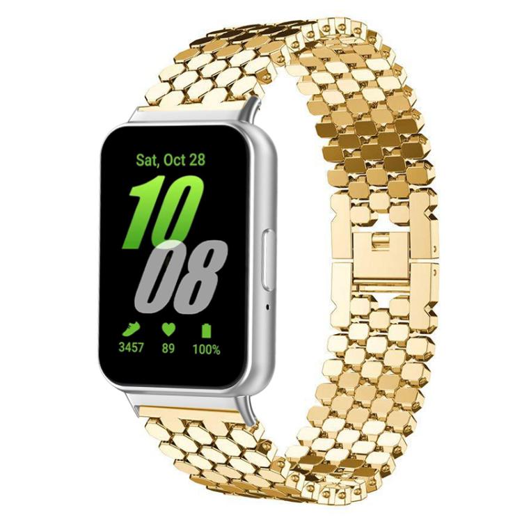 Bracelet de montre en métal à texture écailles de poisson xDfind, compatible avec Samsung Galaxy Watch Ultra/Ultra 2025, Samsung Galaxy Watch8/8 Classic, Samsung Galaxy Watch7/FE/6/5/4 et Samsung Galaxy Fit3.