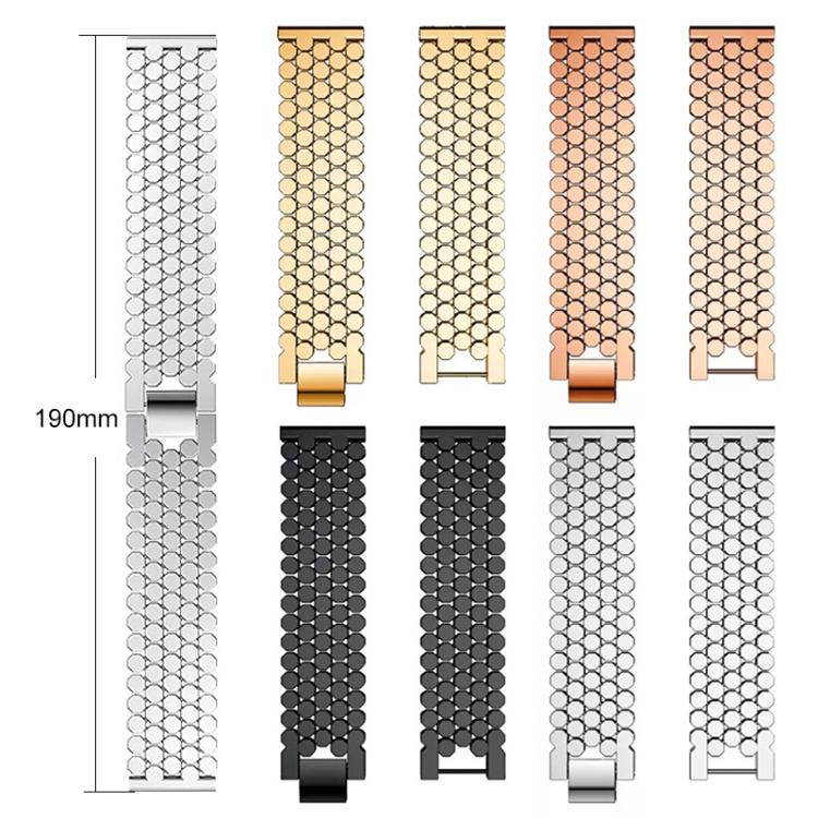Bracelet de montre en métal à texture écailles de poisson xDfind, compatible avec Samsung Galaxy Watch Ultra/Ultra 2025, Samsung Galaxy Watch8/8 Classic, Samsung Galaxy Watch7/FE/6/5/4 et Samsung Galaxy Fit3.