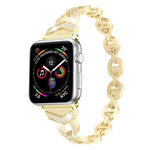 Bracelet de montre xDfind Diamond en acier inoxydable, compatible avec Apple Watch 42/44/45/46/49 mm et Apple Watch 38/40/41/S10 42 mm.