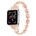 Bracelet de montre xDfind Diamond en acier inoxydable, compatible avec Apple Watch 42/44/45/46/49 mm et Apple Watch 38/40/41/S10 42 mm.