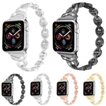 Bracelet de montre xDfind Diamond en acier inoxydable, compatible avec Apple Watch 42/44/45/46/49 mm et Apple Watch 38/40/41/S10 42 mm.