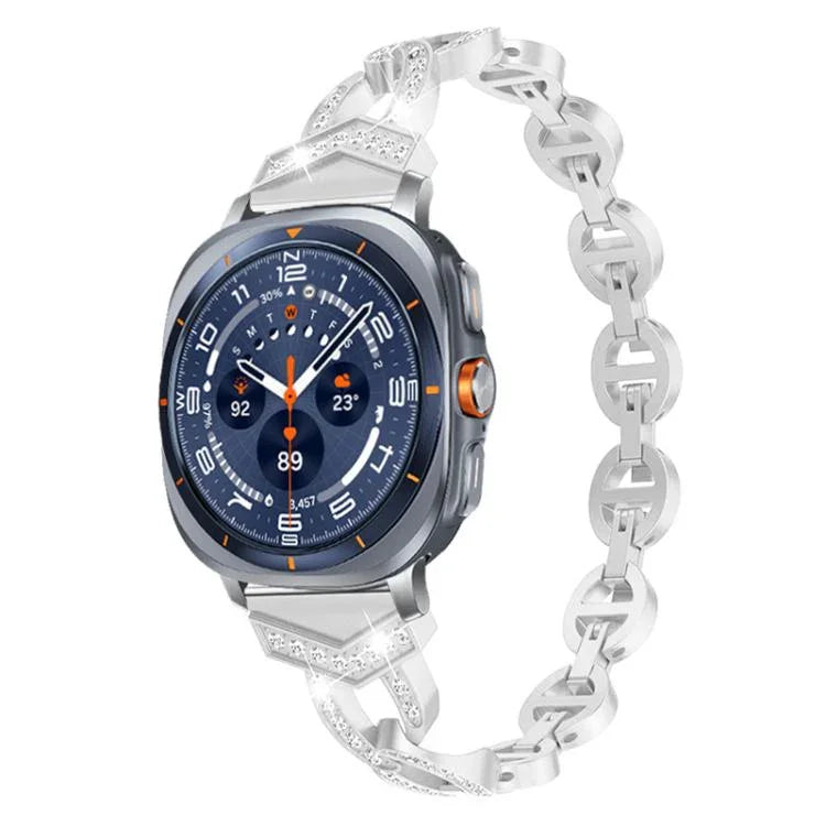 Bracelet de montre en acier inoxydable xDfind Diamond, pour Samsung Galaxy Watch Ultra/Ultra 2025, pour Samsung Galaxy Watch8 / 8 Classic