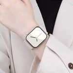 Bracelet de montre magnétique en silicone en forme de I xDfind, compatible avec Apple Watch 42/44/45/46/49 mm et Apple Watch 38/40/41/S10 42 mm.