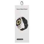 Bracelet de montre en silicone texturé à rayures Mecha, pour Apple Watch 46mm / 49mm / 45mm / 44mm