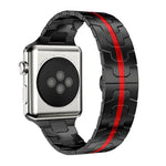 Bracelet de montre xDfind en acier inoxydable avec boucle papillon, compatible avec Apple Watch 42/44/45/46/49 mm et Apple Watch 38/40/41/S10 42 mm.