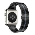Bracelet de montre xDfind en acier inoxydable avec boucle papillon, compatible avec Apple Watch 42/44/45/46/49 mm et Apple Watch 38/40/41/S10 42 mm.