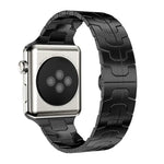 Bracelet de montre xDfind en acier inoxydable avec boucle papillon, compatible avec Apple Watch 42/44/45/46/49 mm et Apple Watch 38/40/41/S10 42 mm.