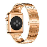Bracelet de montre xDfind en acier inoxydable avec boucle papillon, compatible avec Apple Watch 42/44/45/46/49 mm et Apple Watch 38/40/41/S10 42 mm.