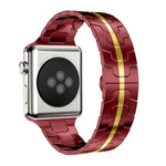 Bracelet de montre xDfind en acier inoxydable avec boucle papillon, compatible avec Apple Watch 42/44/45/46/49 mm et Apple Watch 38/40/41/S10 42 mm.
