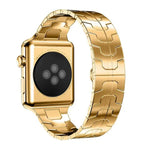 Bracelet de montre xDfind en acier inoxydable avec boucle papillon, compatible avec Apple Watch 42/44/45/46/49 mm et Apple Watch 38/40/41/S10 42 mm.