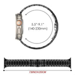 Bracelet de montre xDfind en acier inoxydable avec boucle papillon, compatible avec Apple Watch 42/44/45/46/49 mm et Apple Watch 38/40/41/S10 42 mm.