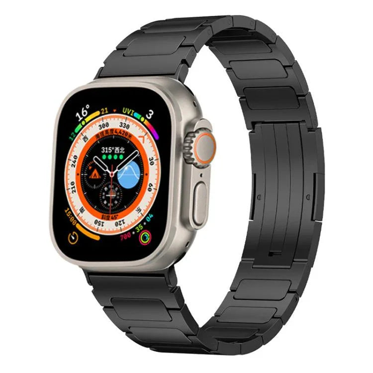 Bracelet de montre xDfind en acier inoxydable avec boucle en forme de I, pour Apple Watch 42/44/45/46/49 mm