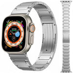 Bracelet de montre xDfind en acier inoxydable avec boucle en forme de I, pour Apple Watch 42/44/45/46/49 mm