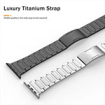 Bracelet de montre xDfind en acier inoxydable avec boucle en forme de I, pour Apple Watch 42/44/45/46/49 mm