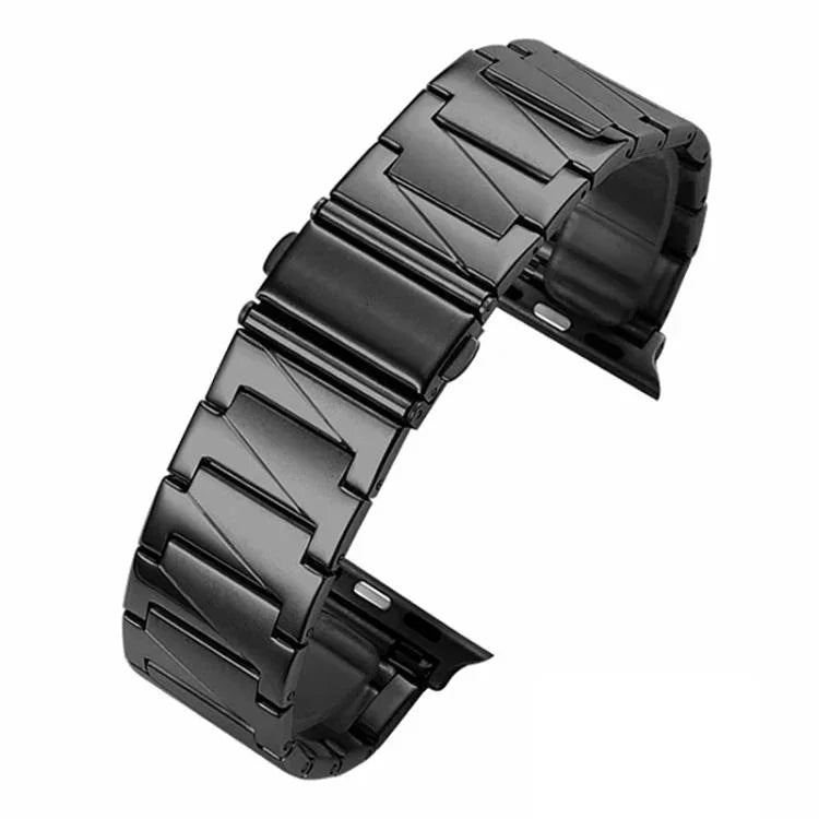Bracelet de montre xDfind en acier inoxydable à maillons étagés, compatible avec Apple Watch 42/44/45/46/49 mm et Apple Watch 38/40/41/S10 42 mm.