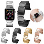 Bracelet de montre xDfind en acier inoxydable à maillons étagés, compatible avec Apple Watch 42/44/45/46/49 mm et Apple Watch 38/40/41/S10 42 mm.