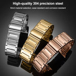 Bracelet de montre xDfind en acier inoxydable à maillons étagés, compatible avec Apple Watch 42/44/45/46/49 mm et Apple Watch 38/40/41/S10 42 mm.