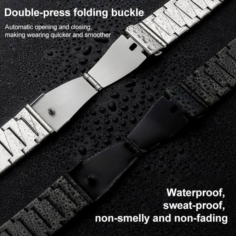 Bracelet de montre xDfind en acier inoxydable à maillons étagés, compatible avec Apple Watch 42/44/45/46/49 mm et Apple Watch 38/40/41/S10 42 mm.