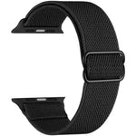 Bracelet de montre en nylon élastique à boucle coulissante réglable xDfind, compatible avec Apple Watch 42/44/45/46/49 mm et Apple Watch 38/40/41/S10 42 mm.