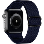 Bracelet de montre en nylon élastique à boucle coulissante réglable xDfind, compatible avec Apple Watch 42/44/45/46/49 mm et Apple Watch 38/40/41/S10 42 mm.