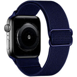 Bracelet de montre en nylon élastique à boucle coulissante réglable xDfind, compatible avec Apple Watch 42/44/45/46/49 mm et Apple Watch 38/40/41/S10 42 mm.