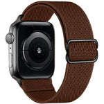 Bracelet de montre en nylon élastique à boucle coulissante réglable xDfind, compatible avec Apple Watch 42/44/45/46/49 mm et Apple Watch 38/40/41/S10 42 mm.