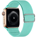 Bracelet de montre en nylon élastique à boucle coulissante réglable xDfind, compatible avec Apple Watch 42/44/45/46/49 mm et Apple Watch 38/40/41/S10 42 mm.