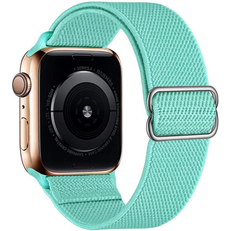 Bracelet de montre en nylon élastique à boucle coulissante réglable xDfind, compatible avec Apple Watch 42/44/45/46/49 mm et Apple Watch 38/40/41/S10 42 mm.