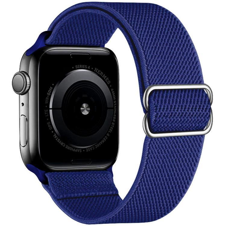 Bracelet de montre en nylon élastique à boucle coulissante réglable xDfind, compatible avec Apple Watch 42/44/45/46/49 mm et Apple Watch 38/40/41/S10 42 mm.