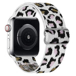 Bracelet de montre en nylon élastique à boucle coulissante réglable xDfind, compatible avec Apple Watch 42/44/45/46/49 mm et Apple Watch 38/40/41/S10 42 mm.