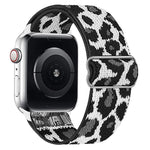 Bracelet de montre en nylon élastique à boucle coulissante réglable xDfind, compatible avec Apple Watch 42/44/45/46/49 mm et Apple Watch 38/40/41/S10 42 mm.