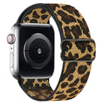 Bracelet de montre en nylon élastique à boucle coulissante réglable xDfind, compatible avec Apple Watch 42/44/45/46/49 mm et Apple Watch 38/40/41/S10 42 mm.