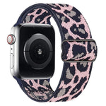 Bracelet de montre en nylon élastique à boucle coulissante réglable xDfind, compatible avec Apple Watch 42/44/45/46/49 mm et Apple Watch 38/40/41/S10 42 mm.