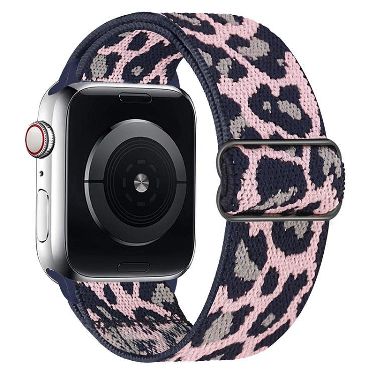 Bracelet de montre en nylon élastique à boucle coulissante réglable xDfind, compatible avec Apple Watch 42/44/45/46/49 mm et Apple Watch 38/40/41/S10 42 mm.