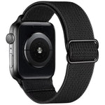 Bracelet de montre en nylon élastique à boucle coulissante réglable xDfind, compatible avec Apple Watch 42/44/45/46/49 mm et Apple Watch 38/40/41/S10 42 mm.