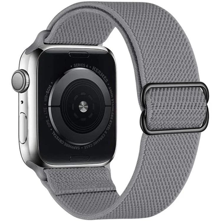 Bracelet de montre en nylon élastique à boucle coulissante réglable xDfind, compatible avec Apple Watch 42/44/45/46/49 mm et Apple Watch 38/40/41/S10 42 mm.