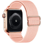 Bracelet de montre en nylon élastique à boucle coulissante réglable xDfind, compatible avec Apple Watch 42/44/45/46/49 mm et Apple Watch 38/40/41/S10 42 mm.