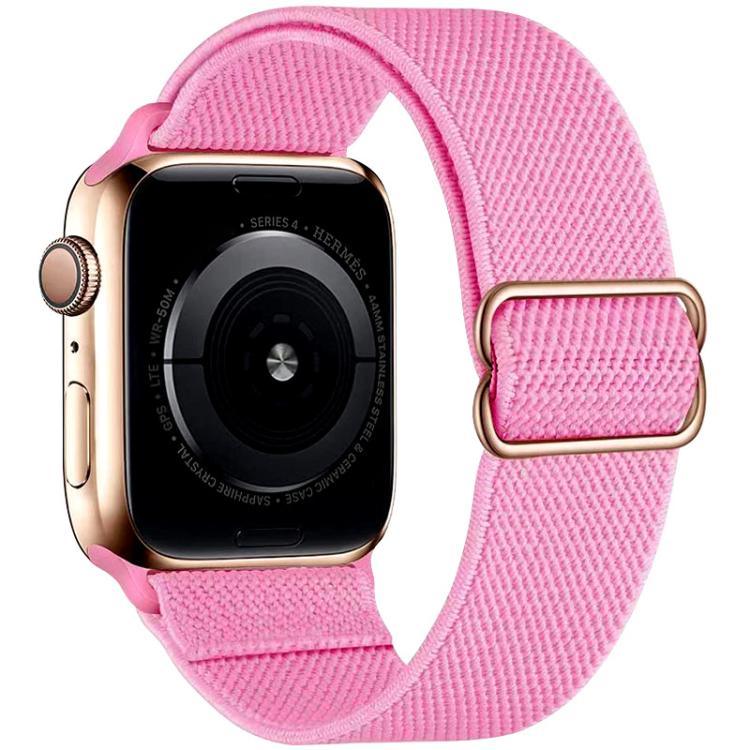 Bracelet de montre en nylon élastique à boucle coulissante réglable xDfind, compatible avec Apple Watch 42/44/45/46/49 mm et Apple Watch 38/40/41/S10 42 mm.