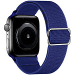 Bracelet de montre en nylon élastique à boucle coulissante réglable xDfind, compatible avec Apple Watch 42/44/45/46/49 mm et Apple Watch 38/40/41/S10 42 mm.