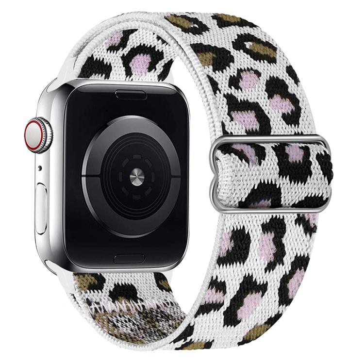 Bracelet de montre en nylon élastique à boucle coulissante réglable xDfind, compatible avec Apple Watch 42/44/45/46/49 mm et Apple Watch 38/40/41/S10 42 mm.